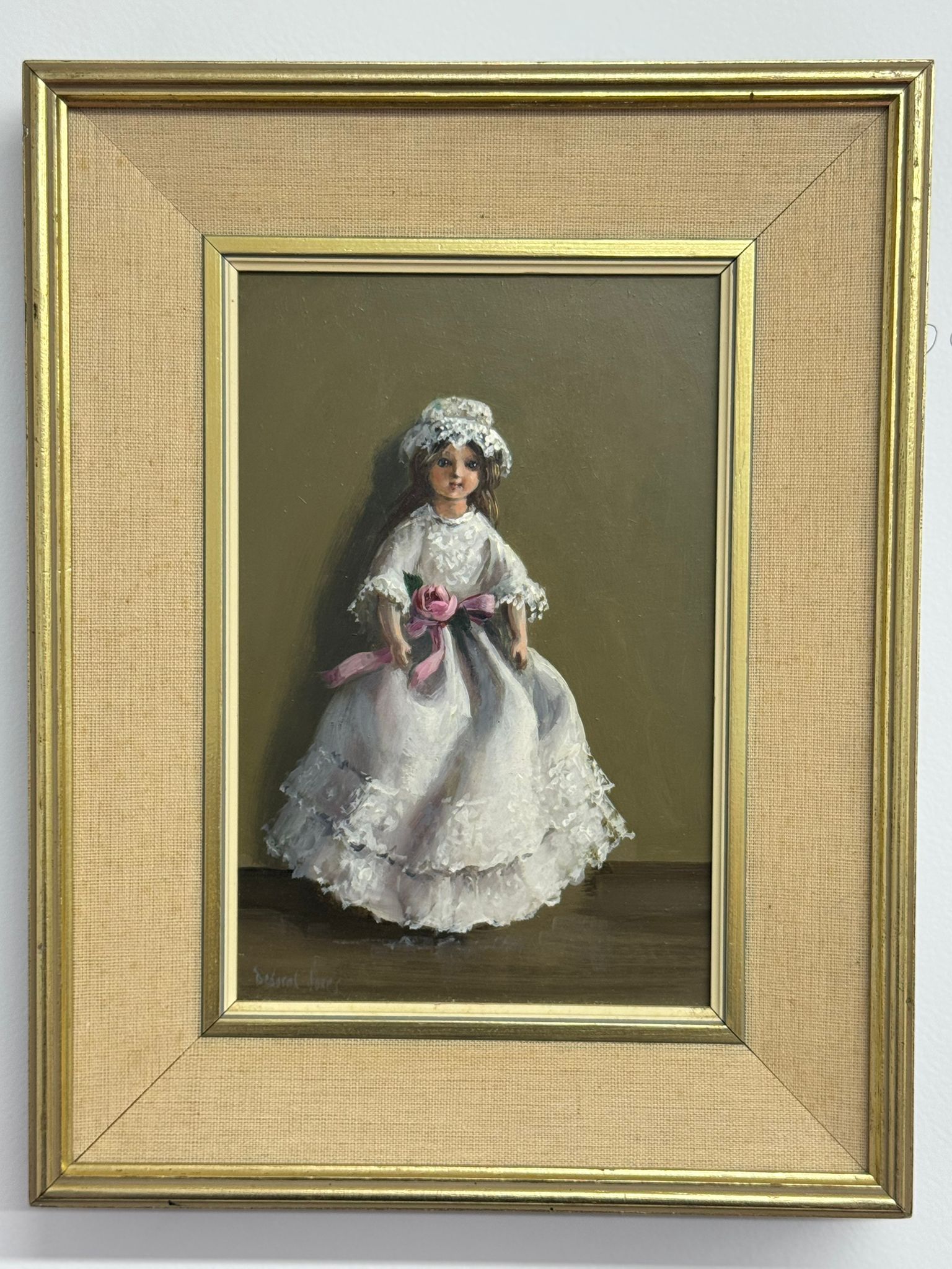 Doll with Lace Mopcap